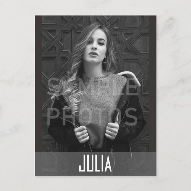 Muster-Karten Kopfschuss-Comp-Vorlage Postkarte (Vorderseite)