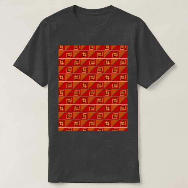 Muster Kente Africa Graf 5 T-Shirt (Design vorne)