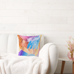 Muster/Kissen/Aquarell/Retro/Art/Modern/Design Kissen