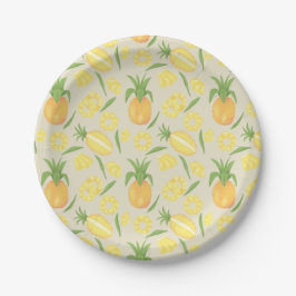 Muster-Kollektion für Obstkörbe - Ananas Pappteller