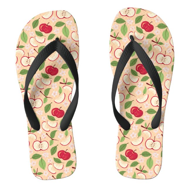 Muster-Kollektion für Obstkörbe - Äpfel Flip Flops (Fußbett)