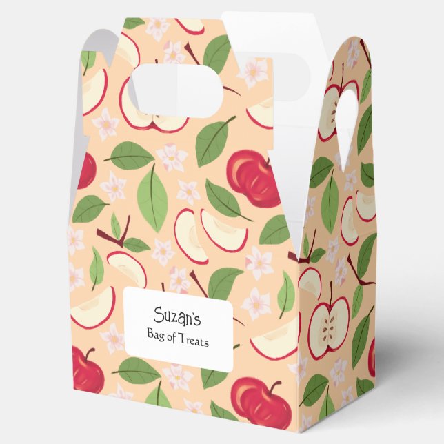 Muster-Kollektion für Obstkörbe - Äpfel Geschenkschachtel (Geöffnet)