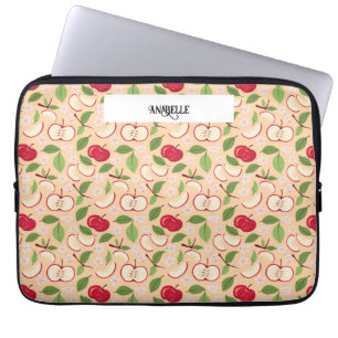 Muster-Kollektion für Obstkörbe - Äpfel Laptopschutzhülle