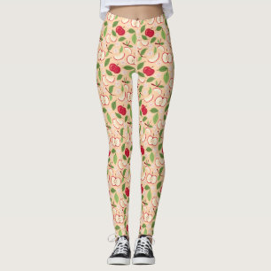Muster-Kollektion für Obstkörbe - Äpfel Leggings