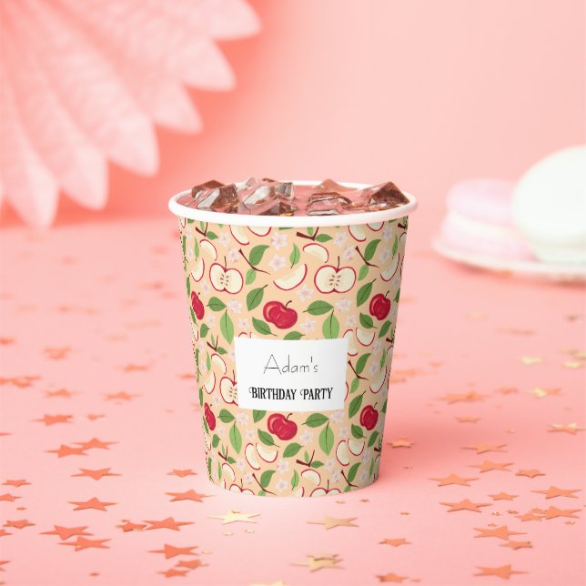 Muster-Kollektion für Obstkörbe - Äpfel Pappbecher (Insitu)