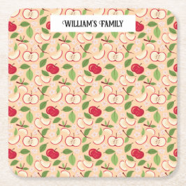 Muster-Kollektion für Obstkörbe - Äpfel Rechteckiger Pappuntersetzer