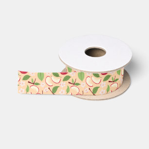 Muster-Kollektion für Obstkörbe - Äpfel Satinband