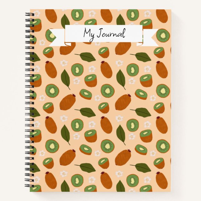 Muster-Kollektion für Obstkörbe - Kiwi Notizbuch (Vorderseite)