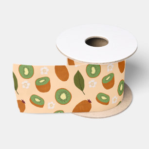 Muster-Kollektion für Obstkörbe - Kiwi Satinband