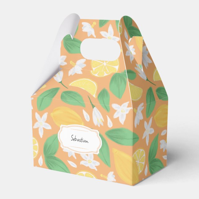 Muster-Kollektion für Obstkörbe - Lemon Geschenkschachtel (Vorderseite)