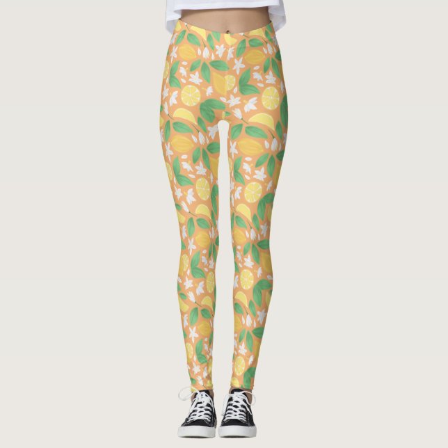 Muster-Kollektion für Obstkörbe - Lemon Leggings (Vorderseite)