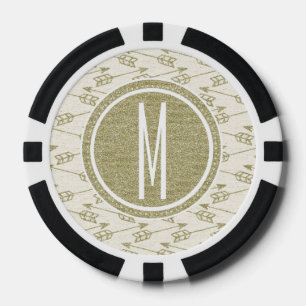 Muster Kreis 1 Mono - 4 Pokerchips