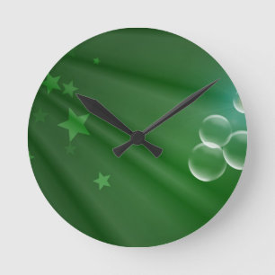 Muster-Kunst-FriedensLiebe-Schicksal Irlands Runde Wanduhr