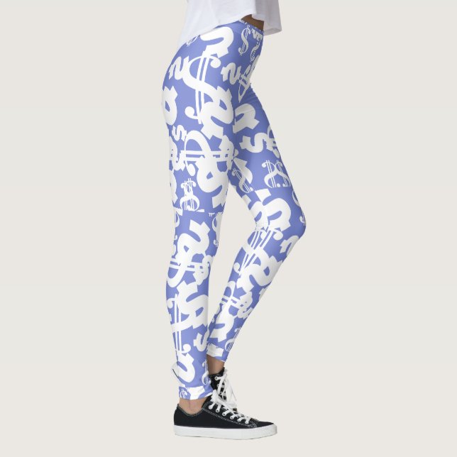 Muster-Leggings für phantastisches Geld in Dollar Leggings (Rechts)