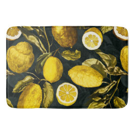 Muster Lemon und Leaf V Badematte