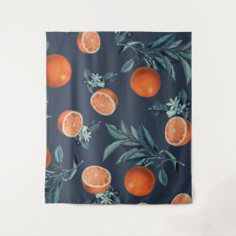 Muster Lemon und Leaf VI Wandteppich