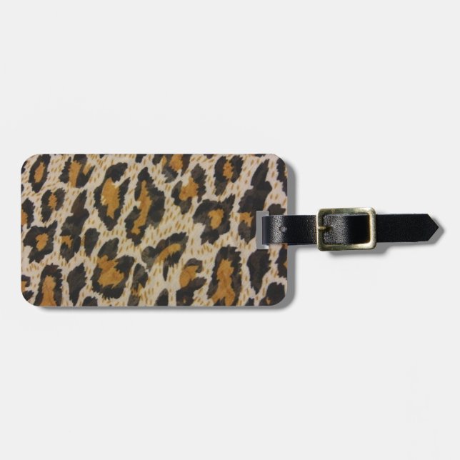 Muster — Leopard Gepäckanhänger (Vorderseite horizontal)