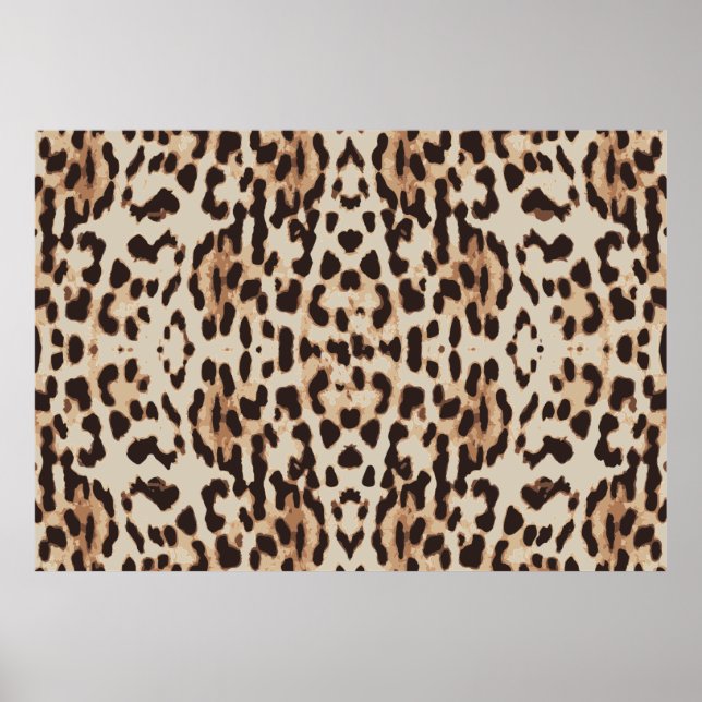 Muster Leopard-Hintergrund Poster (Vorne)