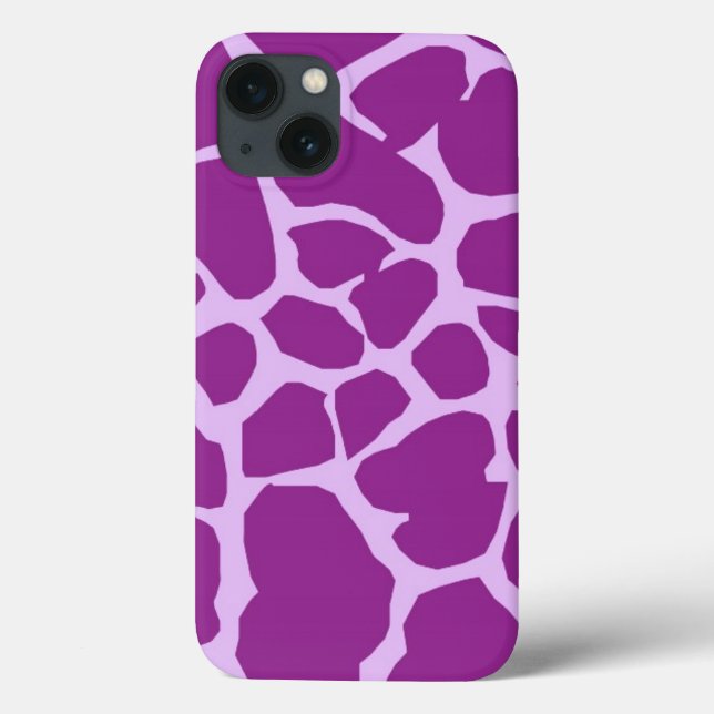 Muster-lila Afrika-Giraffen-Tier-Giraffe Case-Mate iPhone Hülle (Rückseite)