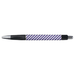 Muster Lilac und weiße Streifen mit marineblau Kugelschreiber