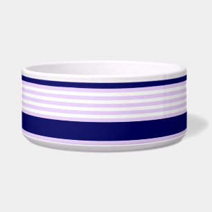 Muster Lilac und weiße Streifen mit marineblau Napf