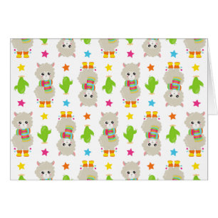 Muster Llamas, Niedlich Llamas, Alpacas, Kakteen
