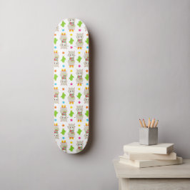 Muster Llamas, Niedlich Llamas, Alpacas, Kakteen Skateboard