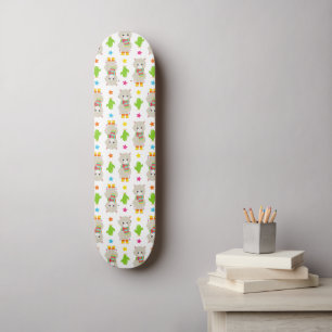 Muster Llamas, Niedlich Llamas, Alpacas, Kakteen Skateboard