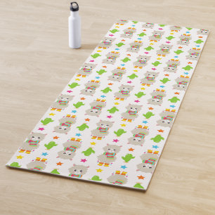 Muster Llamas, Niedlich Llamas, Alpacas, Kakteen Yogamatte