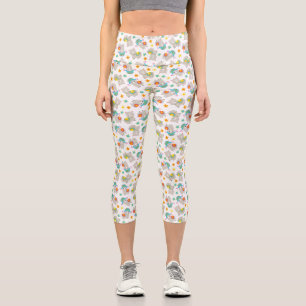 Muster Llamas, Niedliche Llamas, Alpacas, Blume Capri Leggings