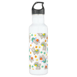 Muster Llamas, Niedliche Llamas, Alpacas, Blume Edelstahlflasche