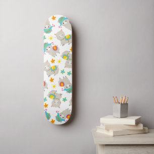 Muster Llamas, Niedliche Llamas, Alpacas, Blume Skateboard