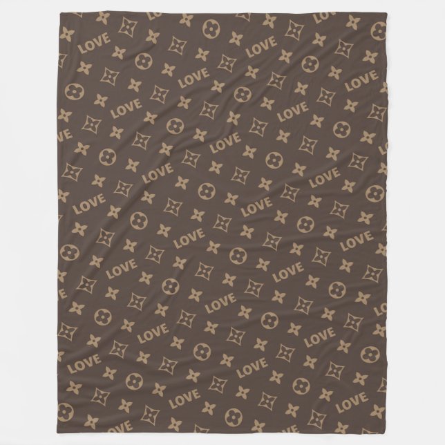 Muster Louis Vuitton Fleecedecke (Vorderseite)