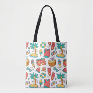 Muster lustiger Sommerurlaub Tasche