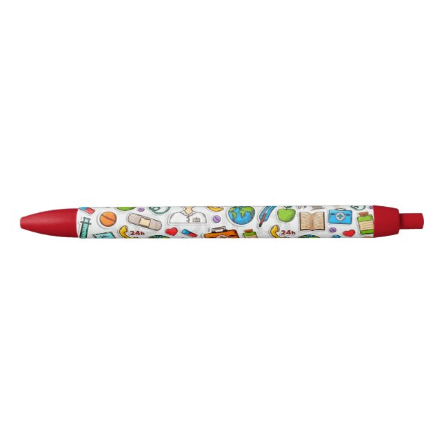 Muster medizinischer Symbole Kugelschreiber (Vorderseite)