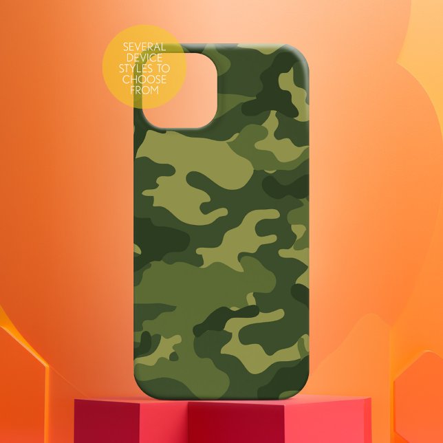 Muster militärischer Camouflage Case-Mate iPhone 14 Hülle (Personalized Phone Case with Custom Text)