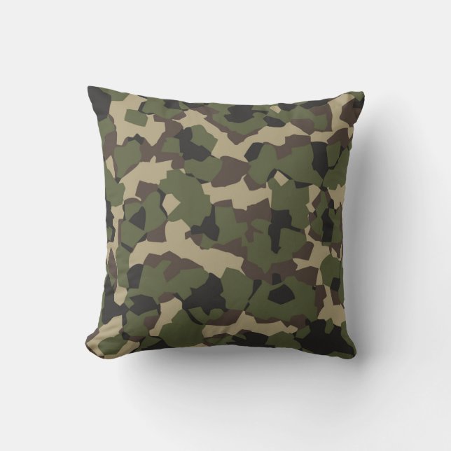 Muster militärischer Camouflage Kissen (Vorderseite)