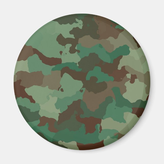 Muster militärischer Streitkräfte Magnet (Vorne)
