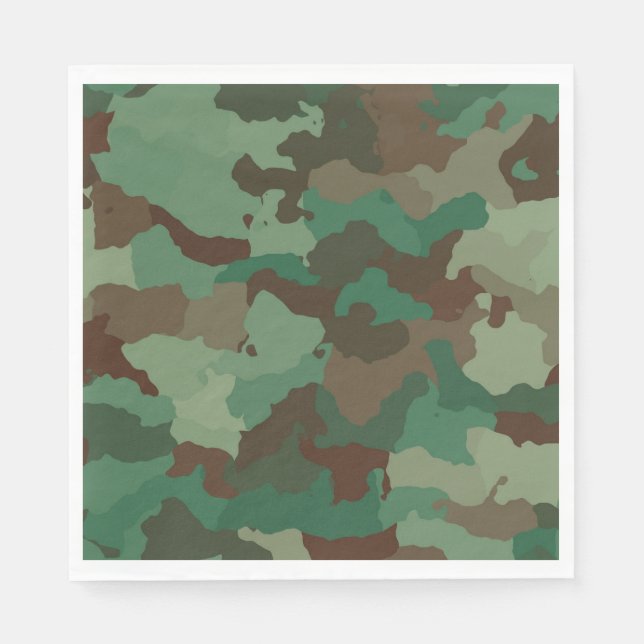Muster militärischer Streitkräfte Serviette (Vorderseite)