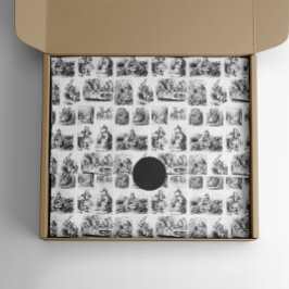 Muster mit Alice's Adventures in Wonderland Seidenpapier