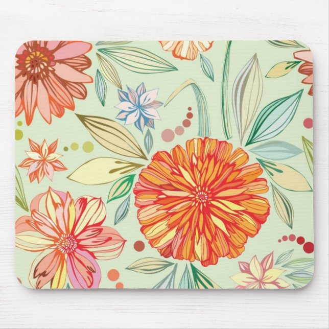 Muster mit Astern Mousepad (Vorne)
