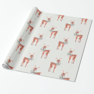 Muster mit Babyreh 1 Geschenkpapier