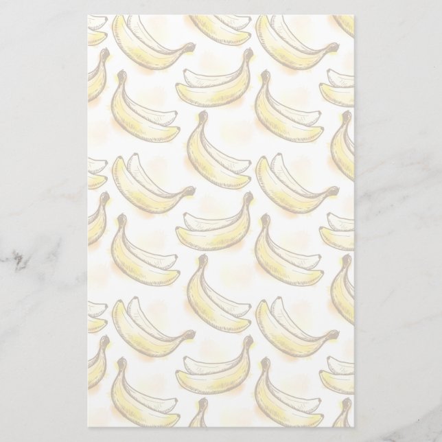 Muster mit Banane Briefpapier (Vorderseite)