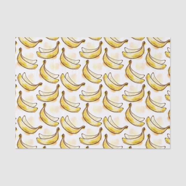 Muster mit Banane Seidenpapier (Vorderseite)
