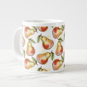 Muster mit Birne Jumbo-Tasse