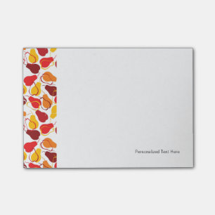 Muster mit Birnen Post-it Klebezettel