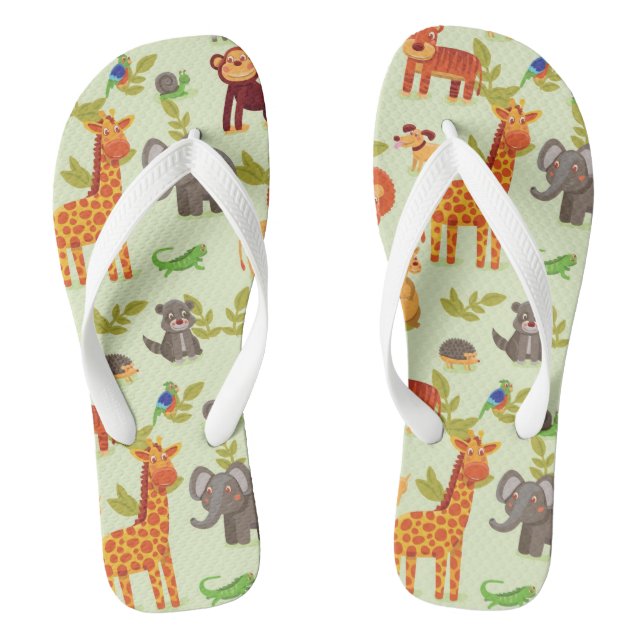 Muster mit Cartoon Flip Flops (Fußbett)