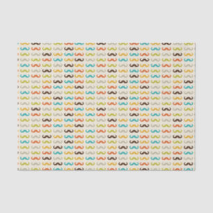 Muster mit dem Schnurrbart Seidenpapier