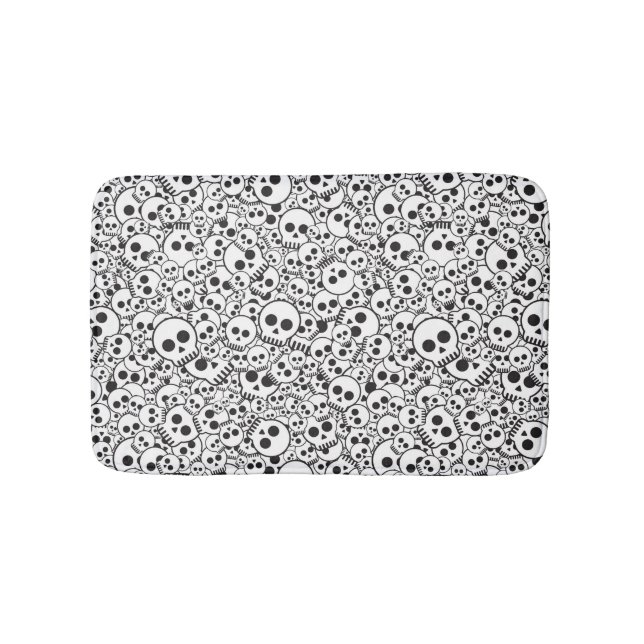 Muster mit den Schädeln Badematte (Vorderseite)