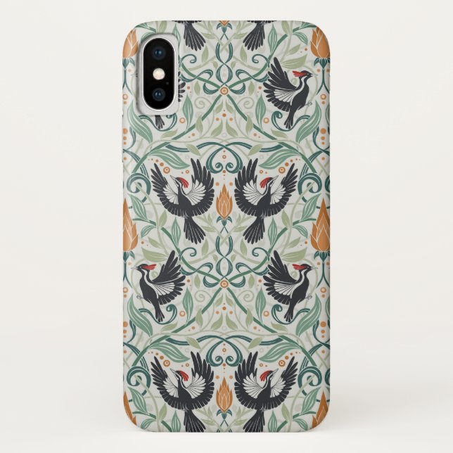 Muster mit Elfenbeinspecht Case-Mate iPhone Hülle (Rückseite)